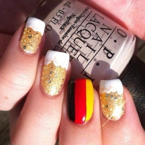for Whitney German themed nail set