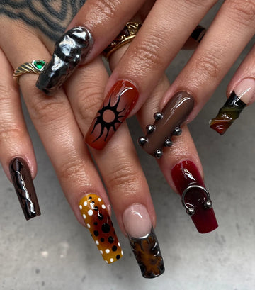 French Couture | Handmade Playful Avant-Garde Reusable Gel Press-On Nails